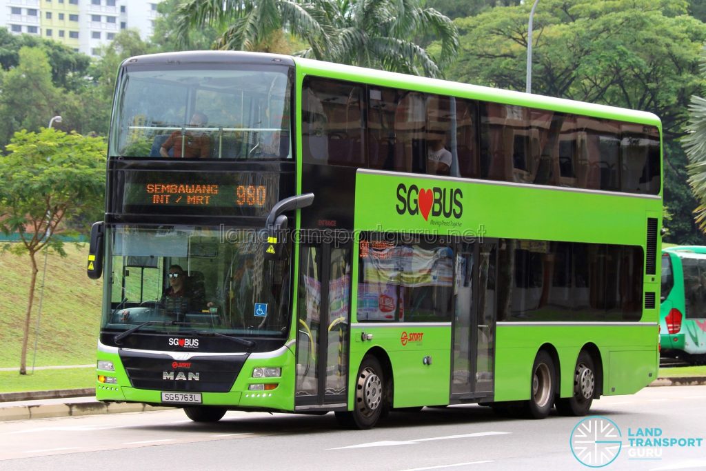 Service 980 - SMRT Buses MAN A95 (SG5763L)