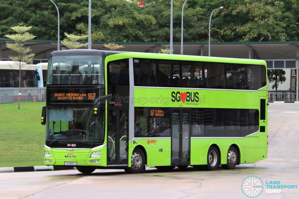 Service 167 - SMRT Buses MAN A95 (SG5862J)