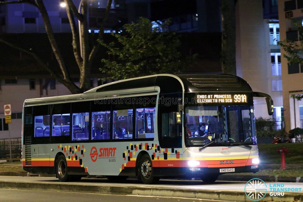 Service 991A - SMRT Buses MAN A22 (SMB1641D)