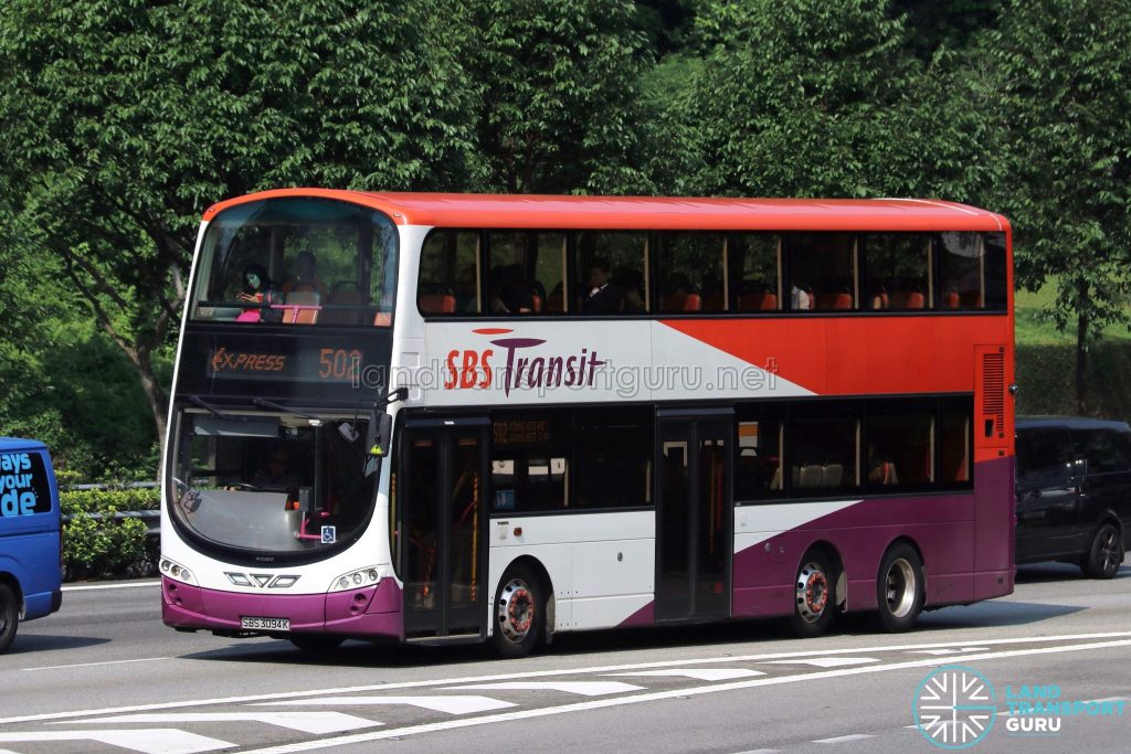 Express 502 - SBS Transit Volvo B9TL Wright (SBS3094K)