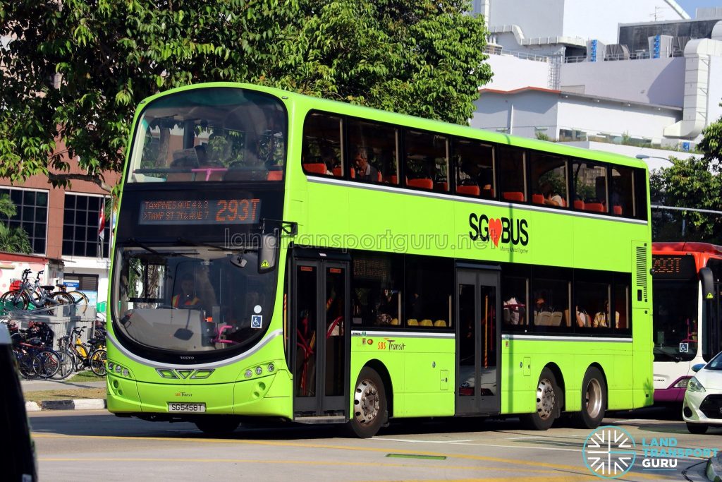 Service 293T - SBS Transit Volvo B9TL Wright (SG5458T)