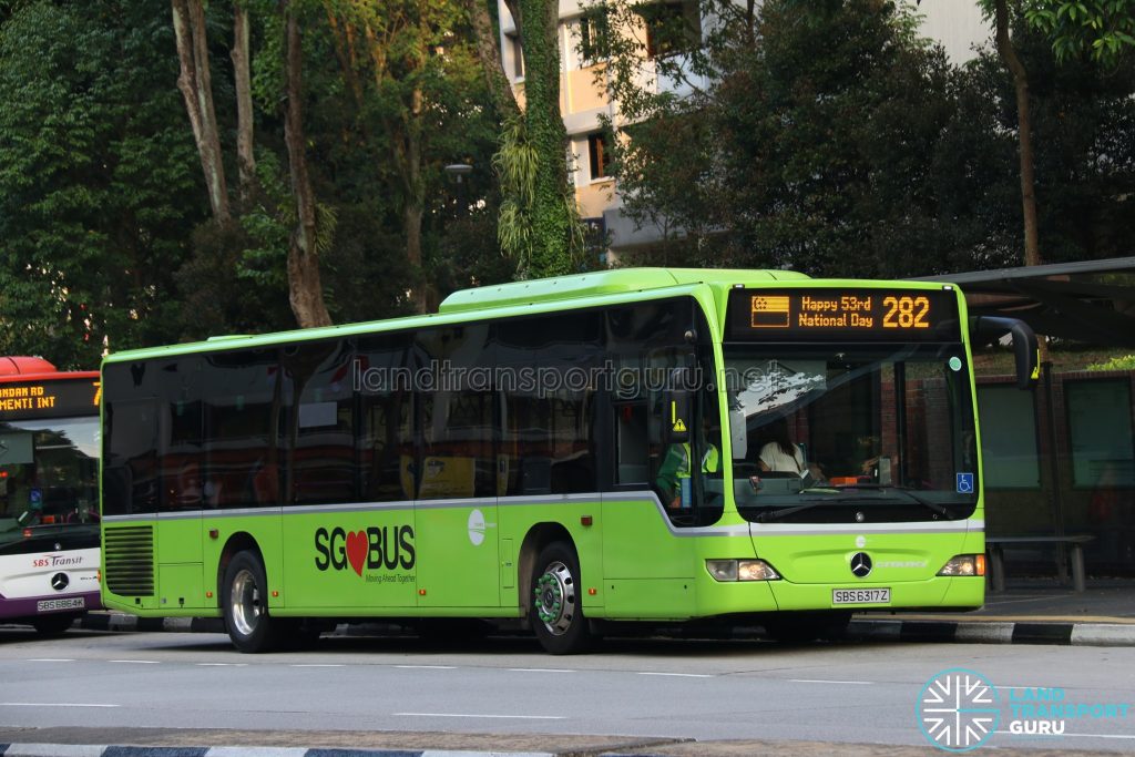 Service 282 (SG53 EDS) - Tower Transit Mercedes Benz O530 Citaro (SBS6317Z)