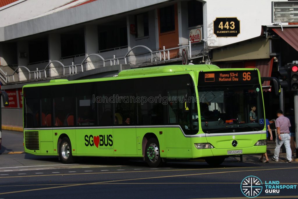 Service 96 (SG53 EDS) - Tower Transit Mercedes Benz O530 Citaro (SBS6345S)