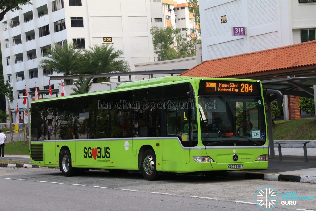 Service 284 (SG53 EDS) - Tower Transit Mercedes Benz O530 Citaro (SBS6365J)