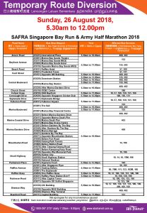 SBS Transit Poster for SAFRA Singapore Bay Run & Army Half Marathon 2018 (1/2)