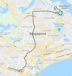 Route G232 at a glance. Map: Beeline.sg | Land Transport Guru