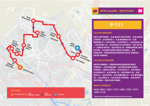 Bas Muafakat Johor P111- Route Map