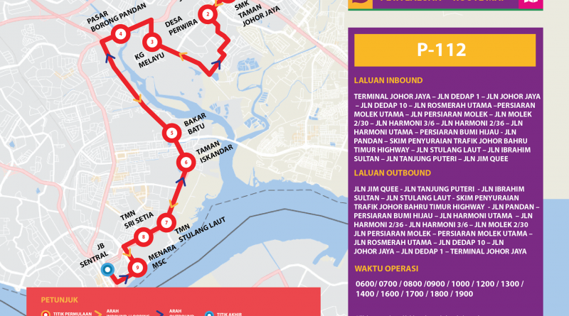 Bas Muafakat Johor Bus Service P112 Land Transport Guru