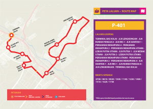 Bas Muafakat Johor P401- Route Map