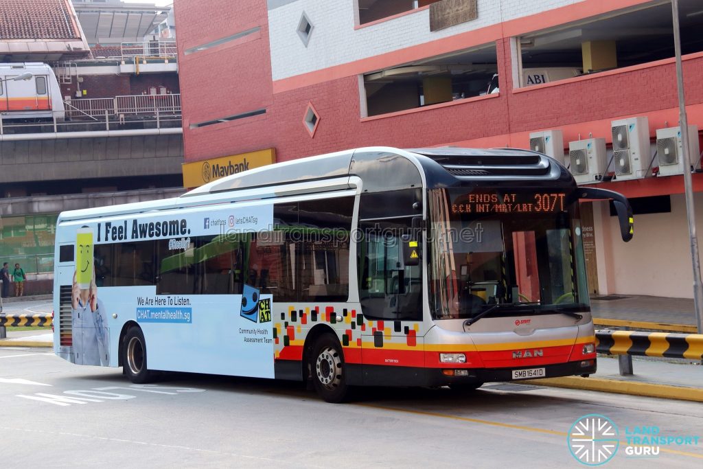 Service 307T - SMRT Buses MAN NL323F (SMB1641D)