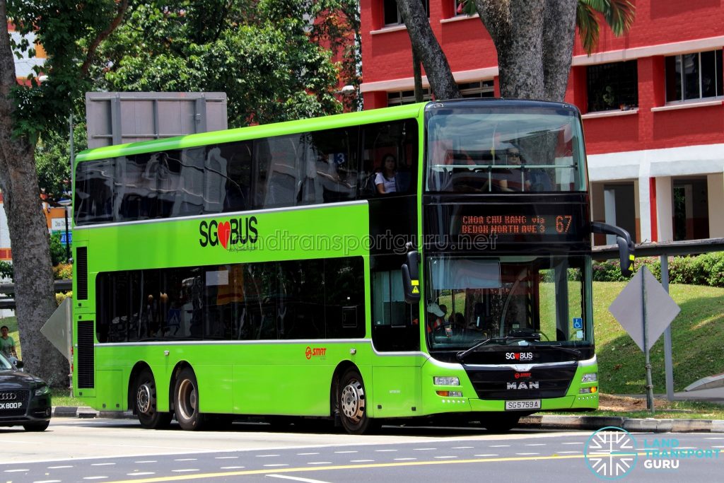 Service 67 - SMRT Buses MAN A95 (SG5759A)