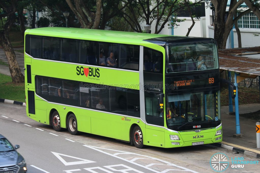 Bus 69 - SBS Transit MAN A95 (SG5830B)