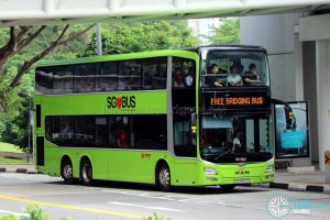 Free Bridging Bus (EWL) - SMRT Buses MAN A95 (SG5852M)