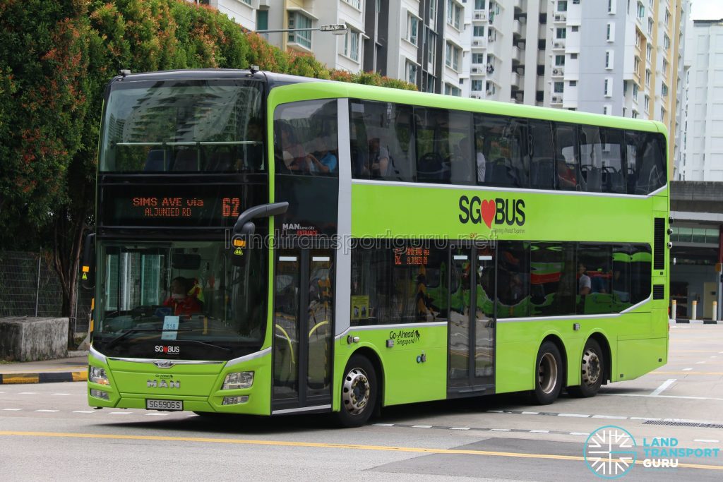 Bus 62 - Go-Ahead MAN Lion's City DD A95 (SG5906S)