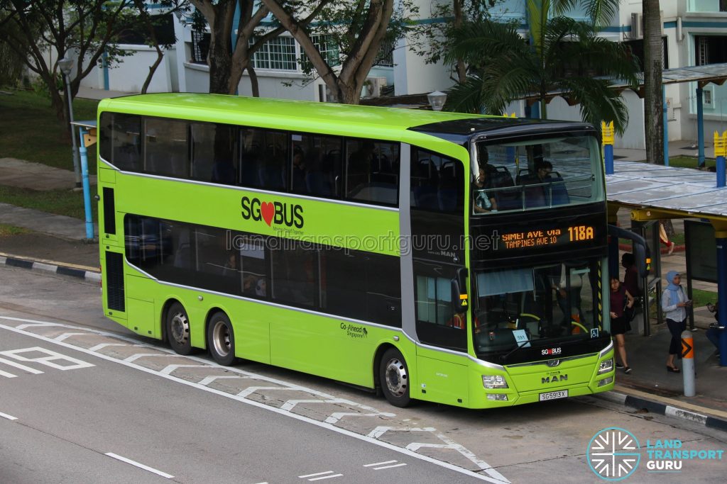 Service 118A - Go-Ahead Singapore MAN A95 (SG5913X)