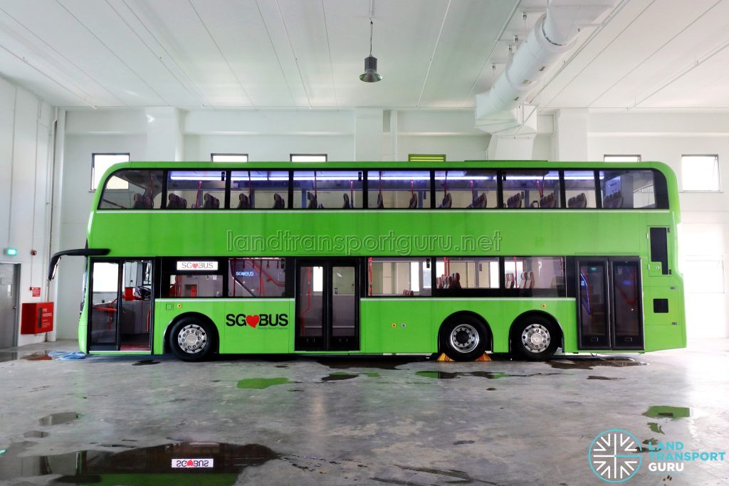 ADL E500 3-Door Concept Bus - Side view