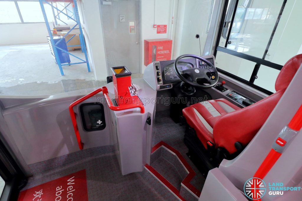 ADL E500 3-Door Concept Bus - Driver's cabin