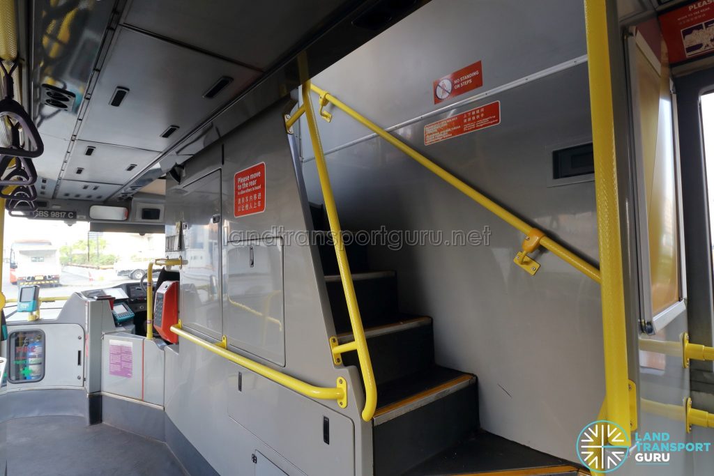 Volvo B10TL - Staircase to Upper deck