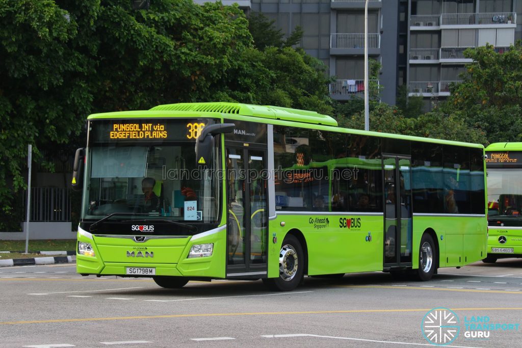 Bus 386: Go-Ahead MAN Lion's City A22 (SG1798M)