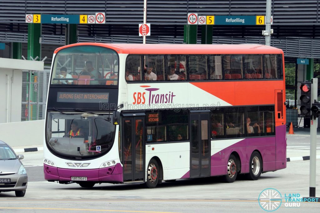 UPDEP - Jurong East Shuttle: SBS Transit Volvo B9TL Wright (SBS3164S)