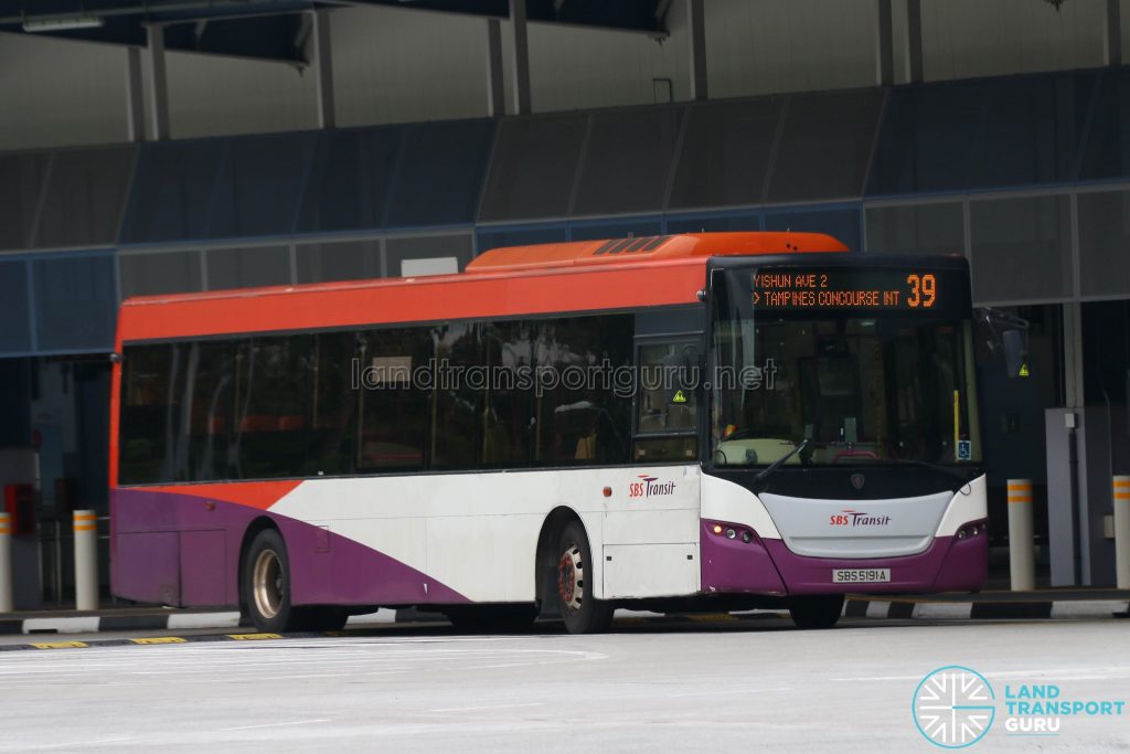 Bus 39 - SBS Transit Scania K230UB Euro 5 (SBS5191A)