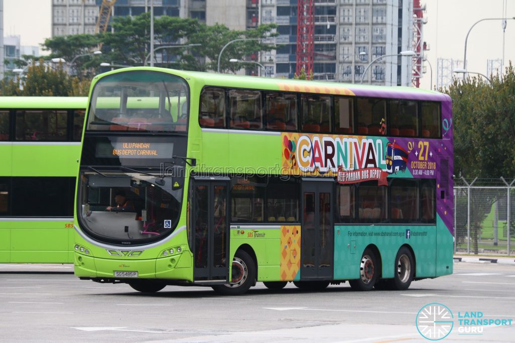 Ulu Pandan Bus Depot Carnival Shuttle: SBS Transit Volvo B9TL Wright (SG5485P)