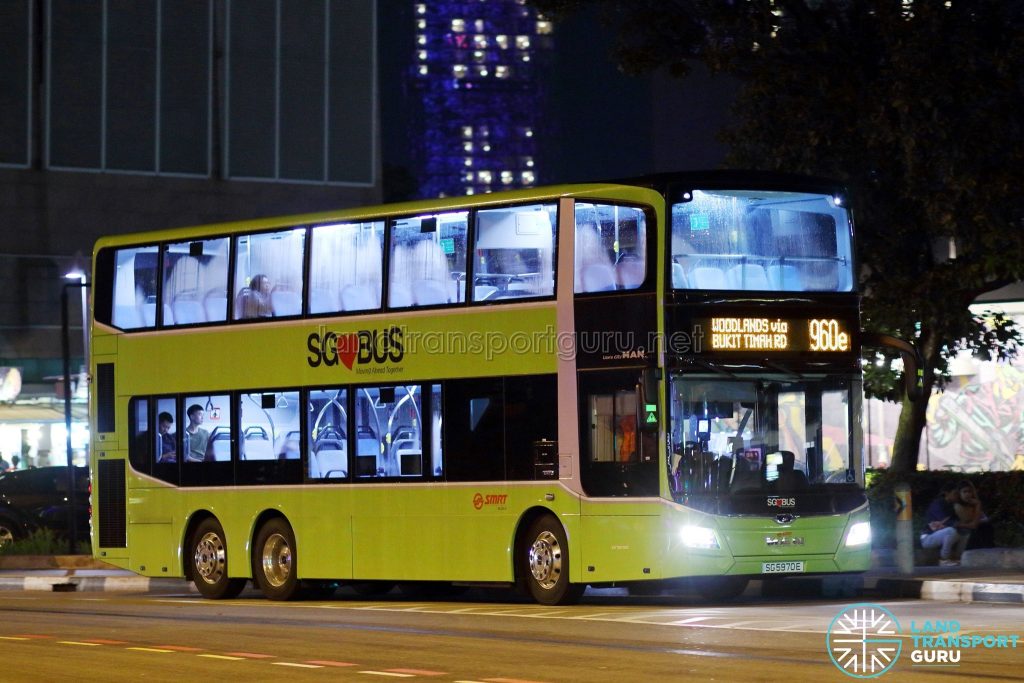 Service 960e - SMRT Buses MAN A95 Euro 6 (SG5970E)