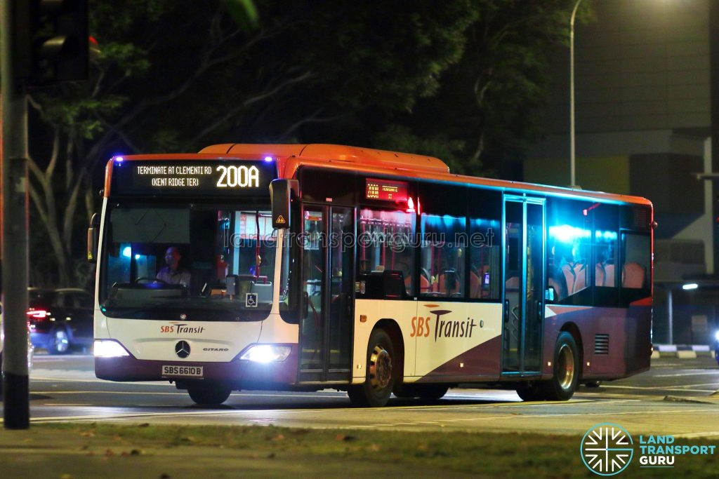 Service 200A - SBS Transit Mercedes-Benz Citaro (SBS6610B)