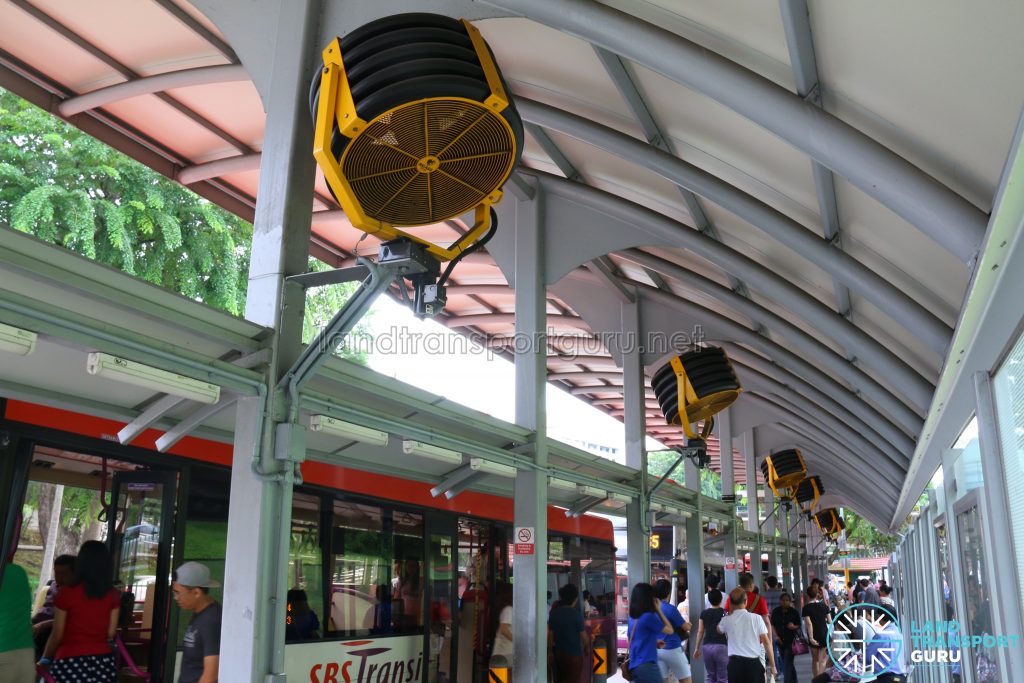 Ang Mo Kio MRT Station Bus Stop Fans