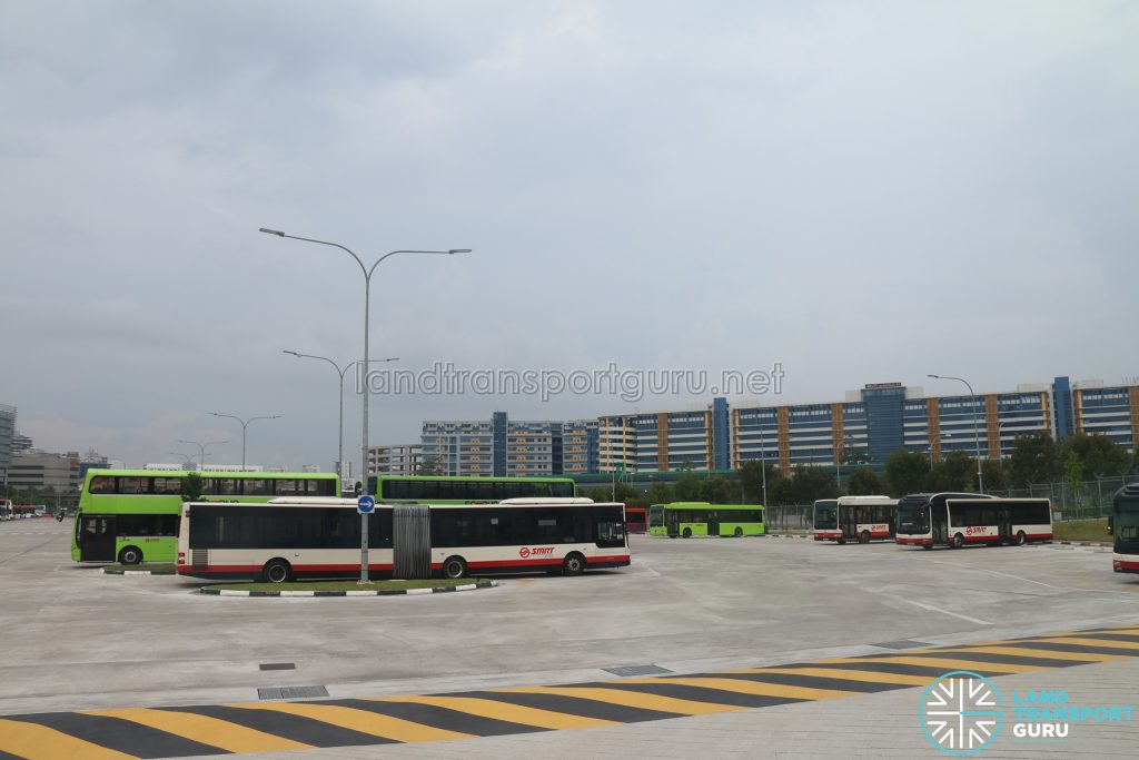 Ulu Pandan Bus Depot - SMRT Buses Parking Area