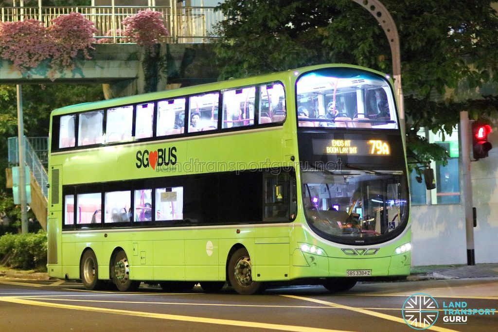 Service 79A - Tower Transit Volvo B9TL Wright (SBS3384Z)