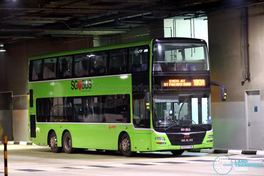 Service 180A - SMRT Buses MAN A95 (SG5771M)