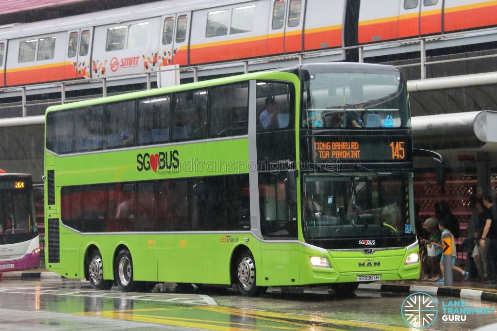 Service 145 - SBS Transit MAN A95 Euro 6 (SG5987H)