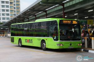 Bus 386A: Go-Ahead Mercedes-Benz Citaro (SBS6516R)