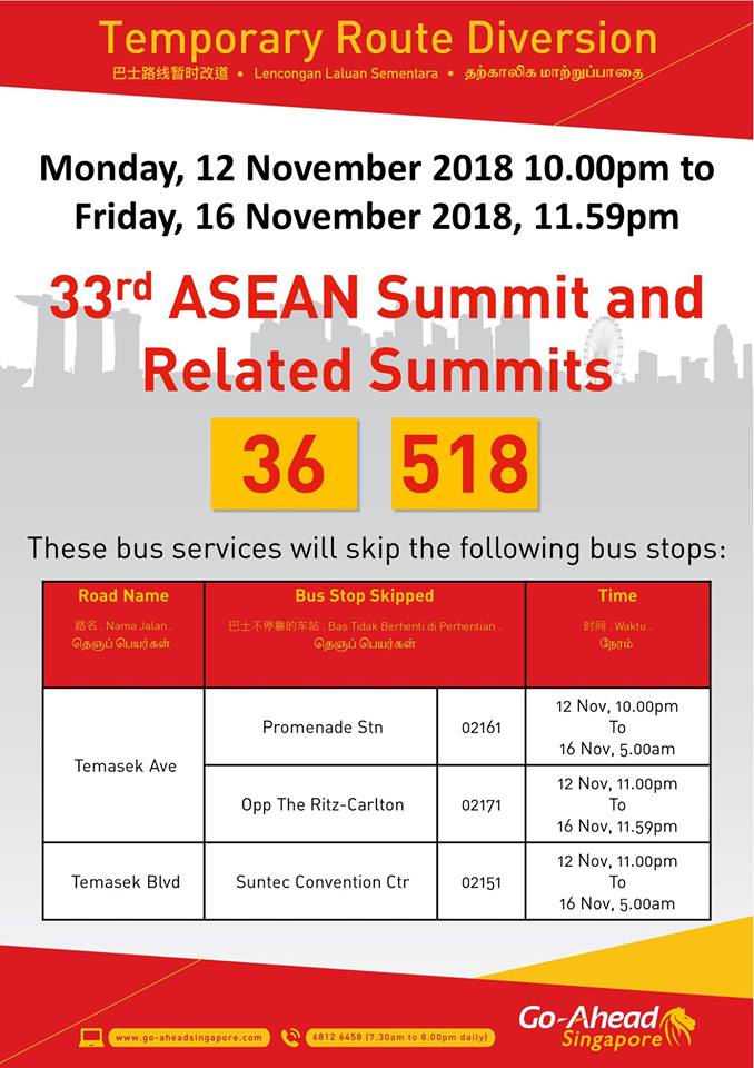 Go-Ahead Singapore Diversion Poster for 33rd ASEAN Summit and Related Summits