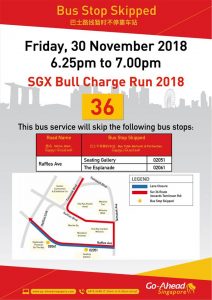 Go-Ahead Singapore Poster for SGX Bull Charge Run 2018
