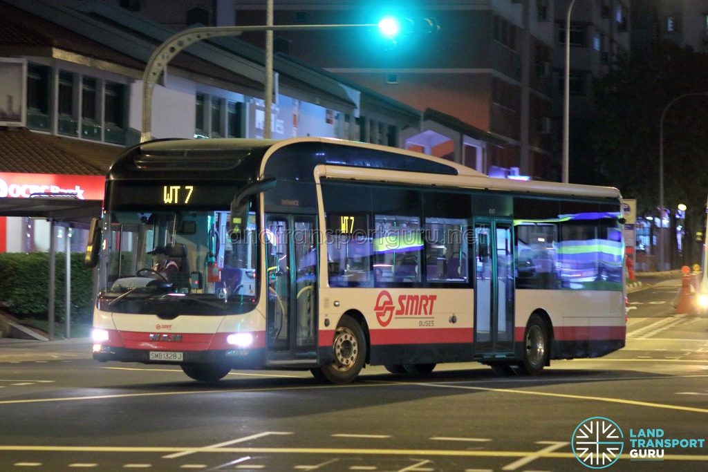 Workers Transport WT7 - SMRT Buses MAN A22 (SMB1328J)