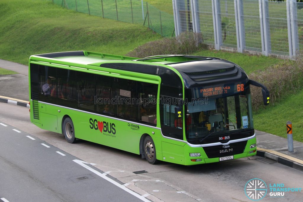 Bus Service 68: Go-Ahead MAN Lion's City A22 (SG1720L)
