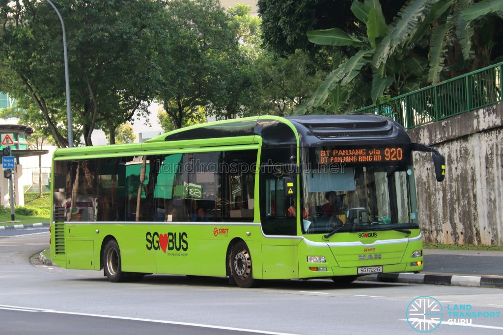 Bus 920 - SMRT Buses MAN A22 (SG1722G)