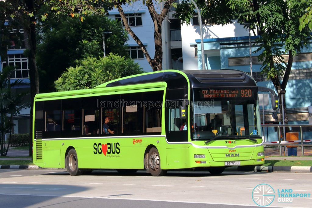 Bus 920 - SMRT Buses MAN A22 (SG1723D)