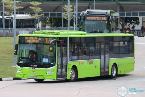 Express Bus 167e: SMRT MAN Lion's City A22 (SG1807X)