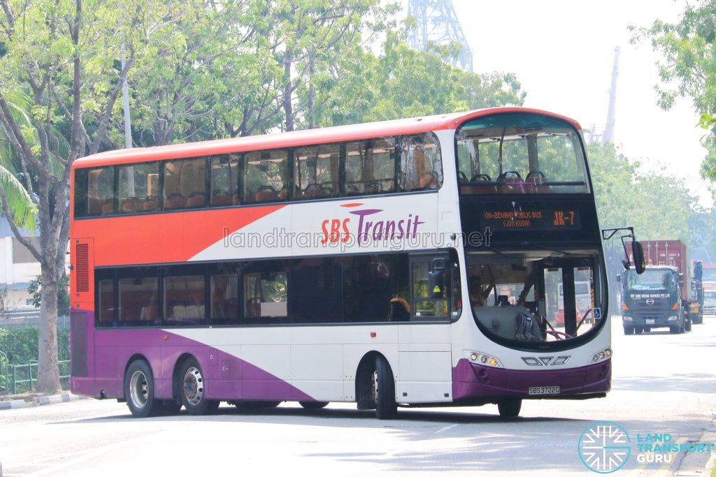 On-Demand Public Bus (Joo Koon) JK-7 - SBS Transit Volvo B9TL Wright (SBS3722G)