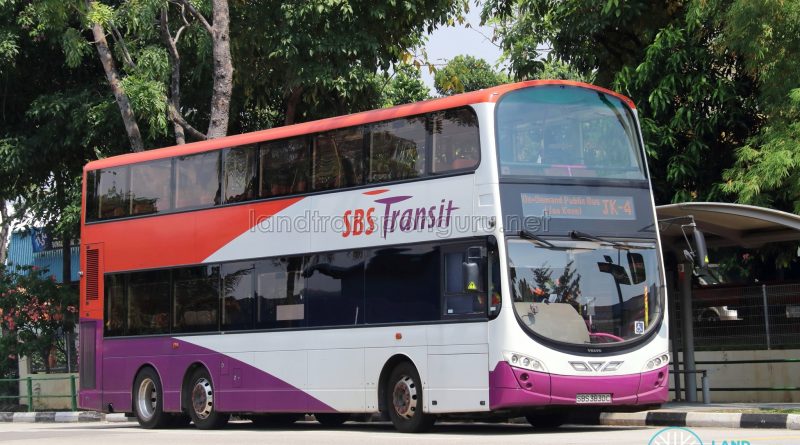 On-Demand Public Bus (Joo Koon) JK-4 - SBS Transit Volvo B9TL Wright (SBS3830C)