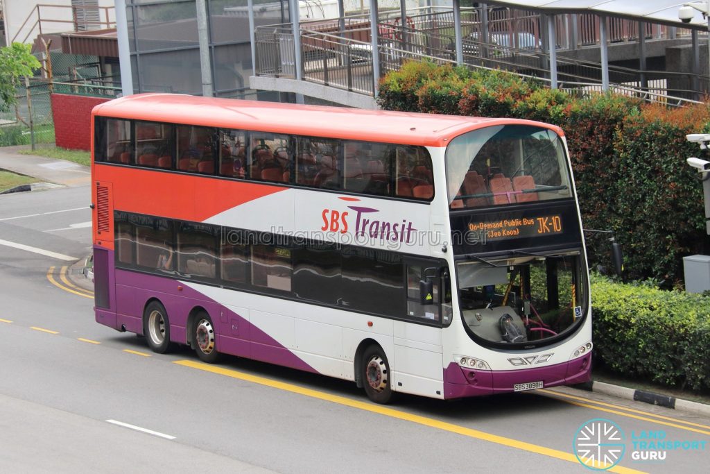 On-Demand Public Bus (Joo Koon) JK-10 - SBS Transit Volvo B9TL Wright (SBS3898H)