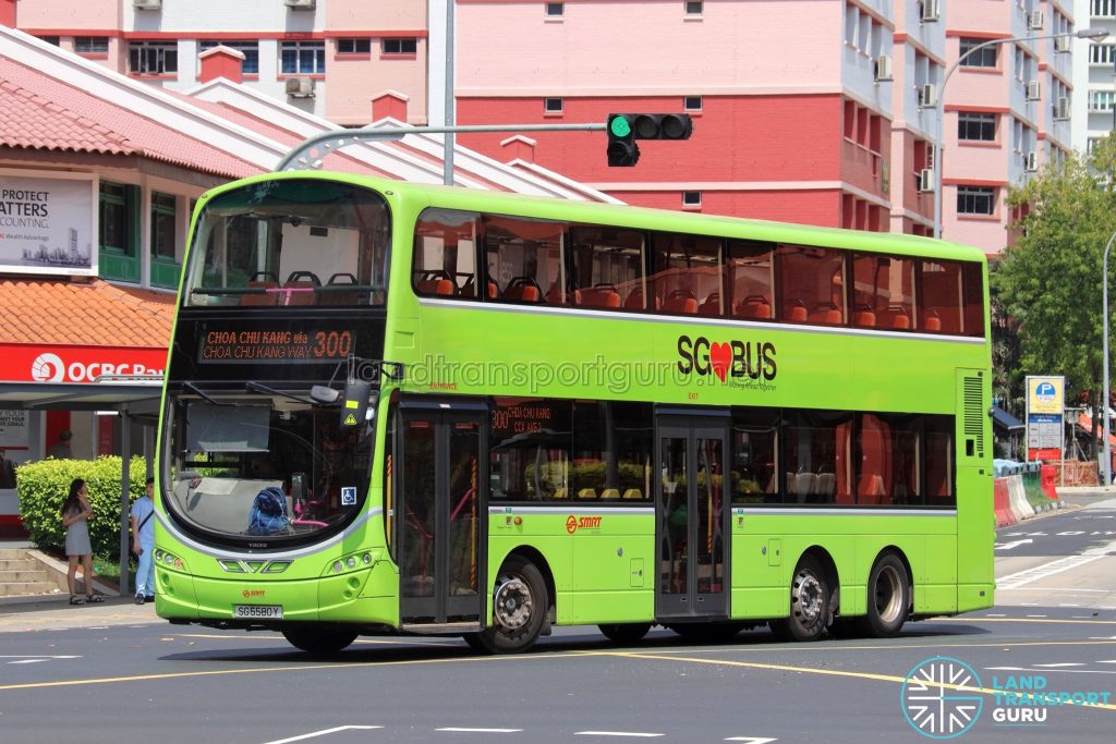 Bus 300 - SMRT Buses Volvo B9TL Wright (SG5580Y)