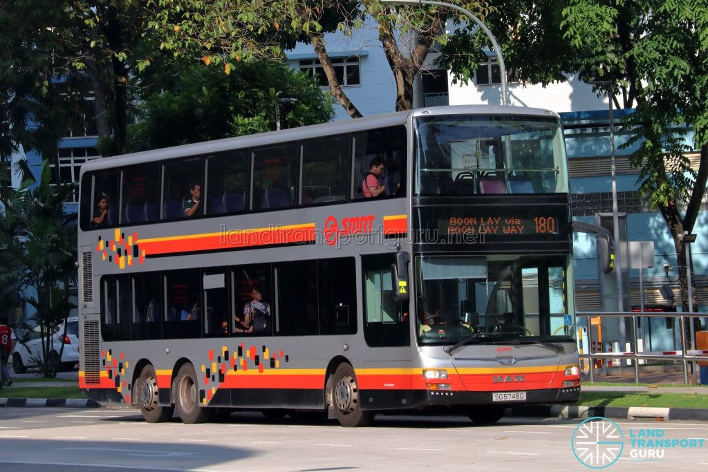 Bus 180 - SMRT Buses MAN A95 (SG5748G)