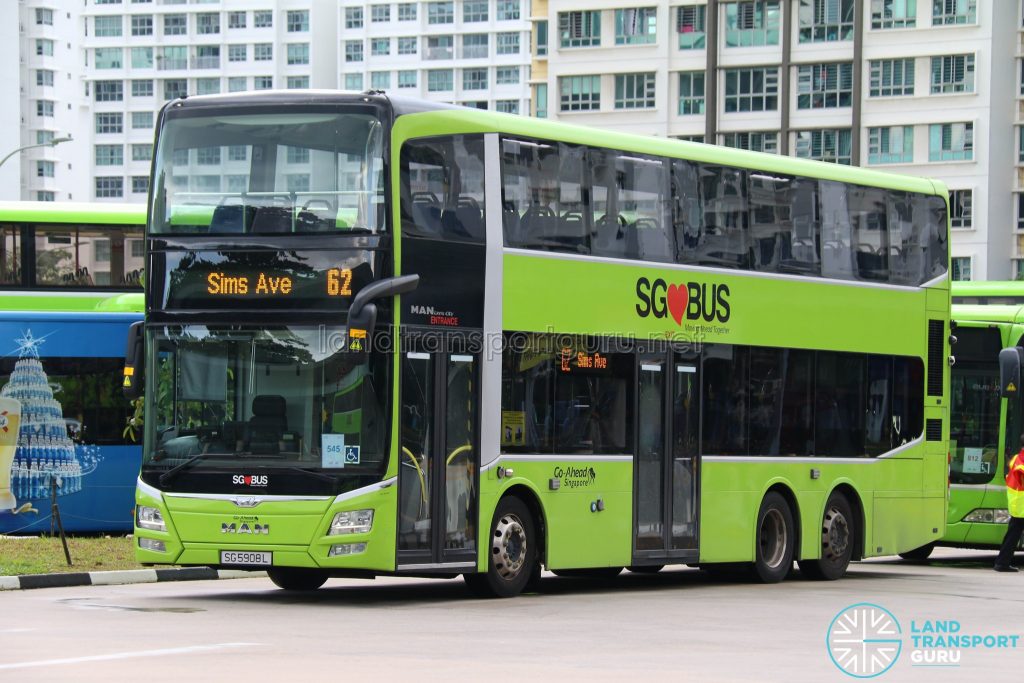 Bus Service 62: Go-Ahead MAN Lion's City DD A95 (SG5908L)