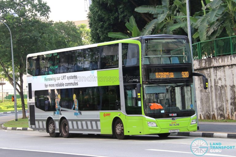 Bus 920 – SMRT Buses MAN A95 Euro 6 (SG5927G) | Land Transport Guru