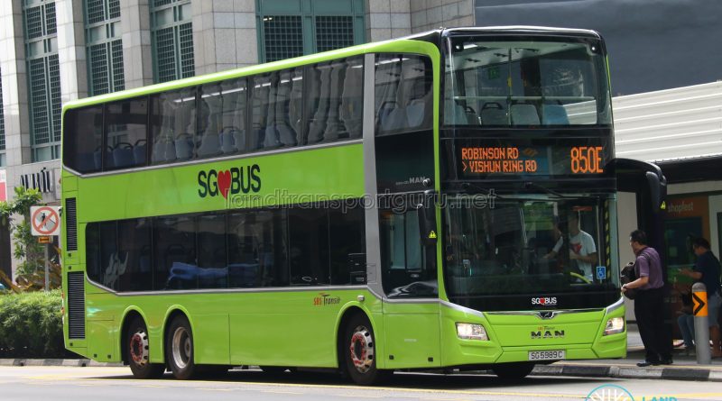 Bus 850E - SBS Transit MAN A95 Euro 6 (SG5989C)