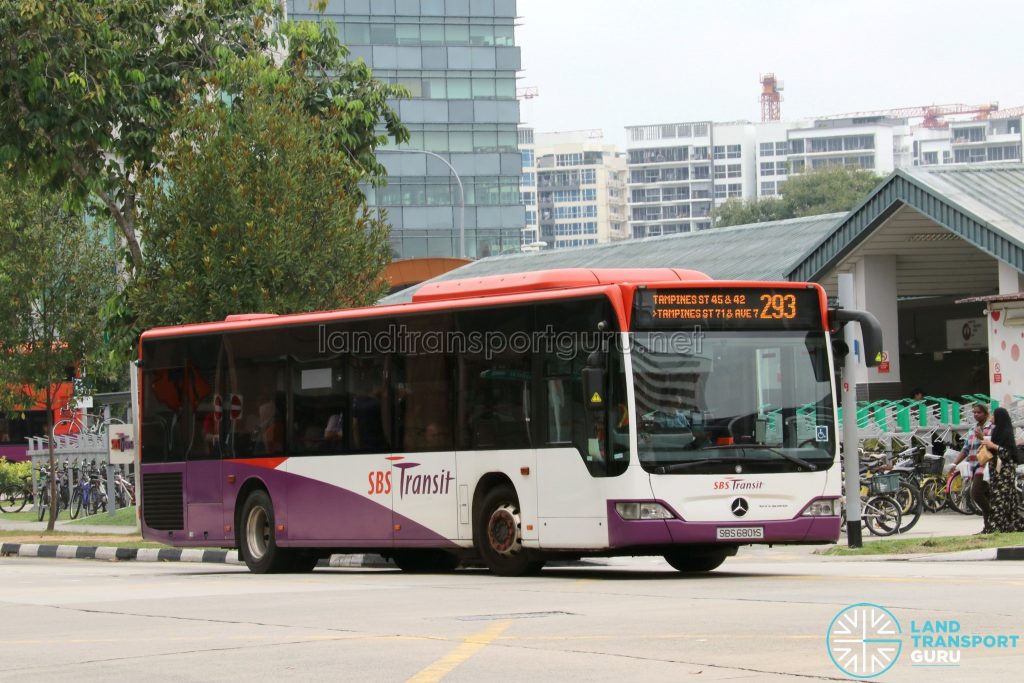 Bus 293 - SBS Transit Mercedes-Benz Citaro (SBS6801S)